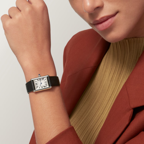 a23eb8ba48fa3201a4e35272081384365bc388d7 Unworn Cartier Tank Must SolarBeat™ de Cartier, Small Stainless Steel, 29.5mm x 22mm, Ref# WSTA0060, box and papers