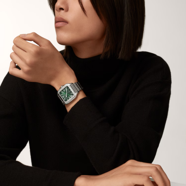 Unworn Cartier Santos de Cartier, Stainless Steel, 39.8mm, Ref# WSSA0062, box and papers