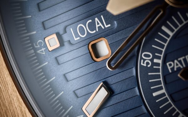 a98b7dc6a9ca63fd5ec6bdfdd38ad431110b0941 Patek Philippe Nautilus Travel Time Chronograph Watch, 18k Rose Gold, 40,5 mm, Ref# 5990/1R-001