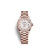 Rolex Lady-Datejust 28, 18kt Everose Gold and diamonds, Ref# 279135RBR-0023