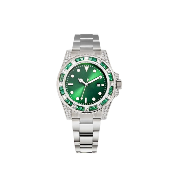 ace72cd5cdd29b6b5e3850d7dd8edbd8606e0ecc Rolex Submariner Date, 18K White Gold Diamonds Emerald UNWORN, 40mm