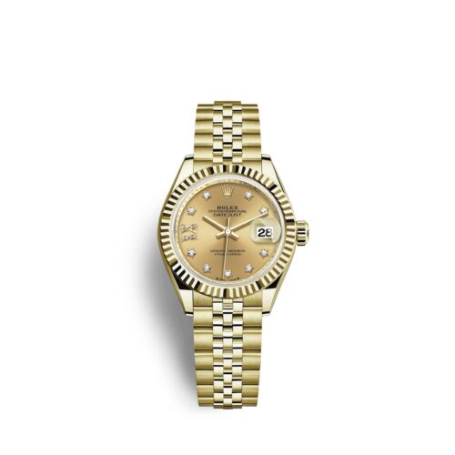 ad1f8d0da51fb7d9f5485c699346976899176878 Rolex Lady-Datejust 28, 18k Yellow Gold, Ref# 279178-0014