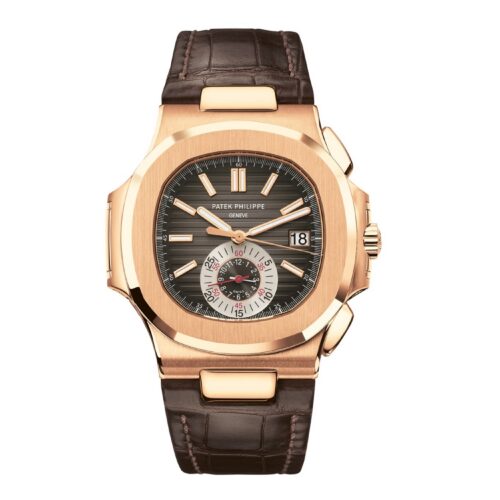 Patek Philippe Nautilus Flyback Chronograph, Date Watch, 18k Rose Gold, 40,5 mm, Ref# 5980R-001