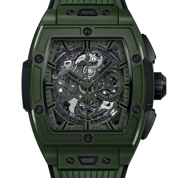 Unworn Hublot Spirit of Big Bang Dark Green Ceramic 42, 642.GX.5210.RX, box and papers