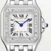 b495f7629ec4382fd1b19d5976efd783eb6127fa Unworn Cartier Panthère de Cartier Small, Stainless Steel, Diamonds, 23mm x 30mm, Ref# W4PN0016, box and papers