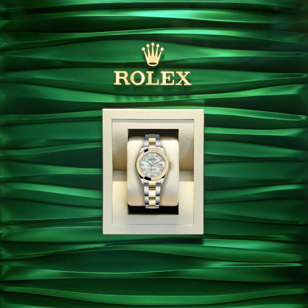 Rolex Lady-Datejust 28, Oystersteel and 18k Yellow Gold, Ref# 279163-0014