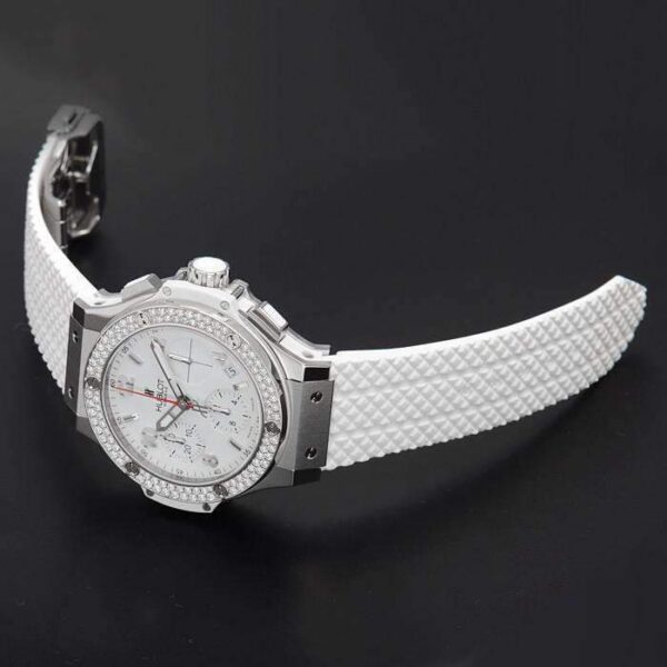 b59ffee93e14f5f1bdbd02da2b8adb04323b57c8 Hublot Big Bang, Steel White Diamonds Chronograph, 41 mm, Ref# 342.SE.230.RW.114