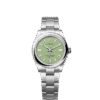 Unworn 2025, Rolex Oyster Perpetual, Oystersteel, 31mm, Pistachio-green dial, Domed Oyster, Ref# 277200-0012, box and papers