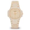 baf0d03e6efd9342368b23fc3ac4a73d1c5d159e Patek Philippe Nautilus Haute Joaillerie Ladies Automatic Watch, 18K Rose Gold and Diamonds, 35,2mm, Ref# 7118/1450R-001