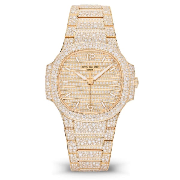 baf0d03e6efd9342368b23fc3ac4a73d1c5d159e Patek Philippe Nautilus Haute Joaillerie Ladies Automatic Watch, 18K Rose Gold and Diamonds, 35,2mm, Ref# 7118/1450R-001