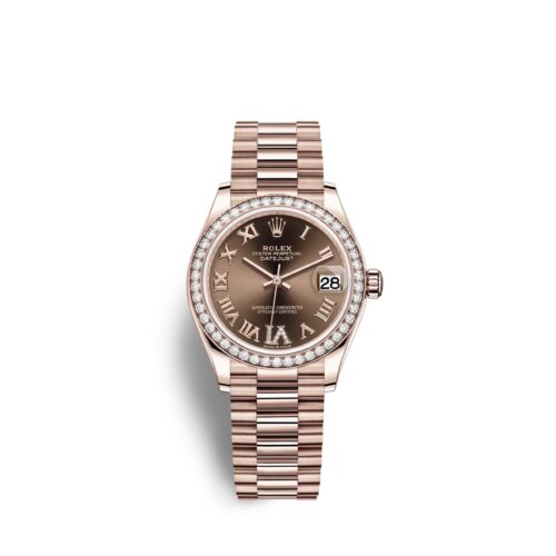 Rolex Datejust 31, 18kt Everose Gold, Ref# 278285RBR-0016