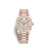 Rolex Day-Date 36 Everose gold Ref# 128345RBR-0042