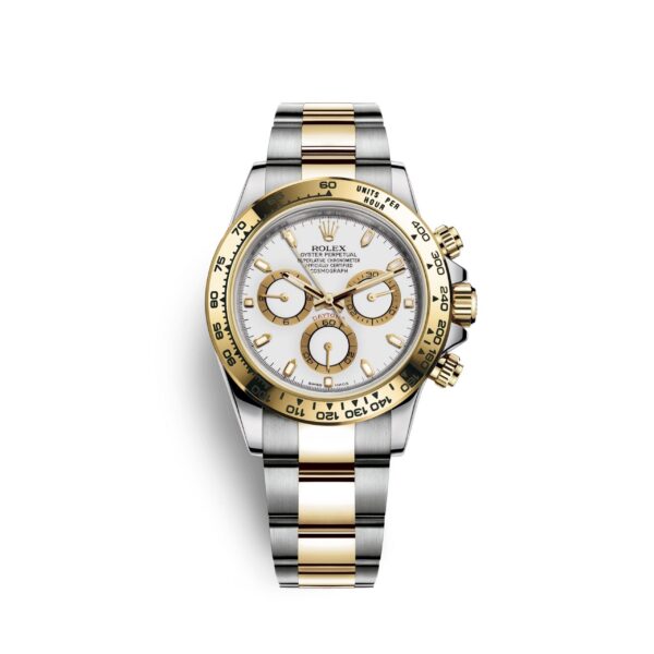 be496b4c8496da2cc2d186722b78f82b515c2f9d Rolex Cosmograph Daytona, 18k Yellow Gold and Stainless Steel, 40mm, Ref# 116503-0001