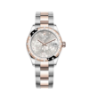 Rolex Datejust 31mm, Oystersteel and 18k Everose Gold with Diamonds, Ref# 278341rbr-0031