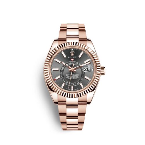 Rolex Sky-Dweller 42mm, 18k Everose Gold, Ref# 326935-0007