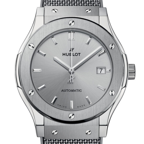 Unworn Hublot Classic Fusion Essential Grey 45, 511.NX.5610.NR.HEC24, box and papers