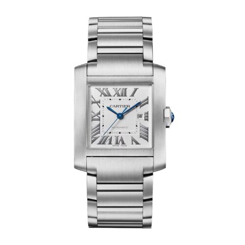 Unworn Cartier Tank Francaise de Cartier, Medium Stainless Steel, 32mm x 27mm, Ref# WSTA0074, box and papers