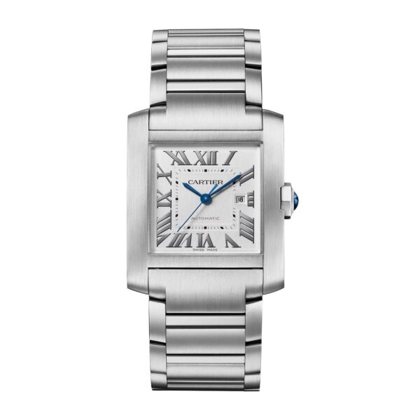 c1d39e5c34e4bfd6dab139a1923c1b8a5d4762e7 Unworn Cartier Tank Francaise de Cartier, Medium Stainless Steel, 32mm x 27mm, Ref# WSTA0074, box and papers