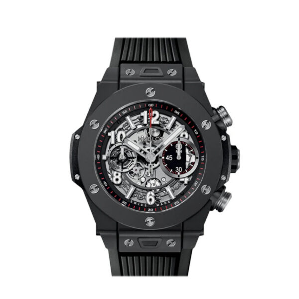 Hublot Big Bang Automatic Chronograph, 45mm, Black Ceramic, Ref# 411.CI.1170.RX, Unworn 2025