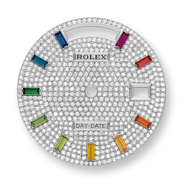 Rolex Day-Date, 36mm, Platinum and Diamonds, Ref# 128396tbr-0006