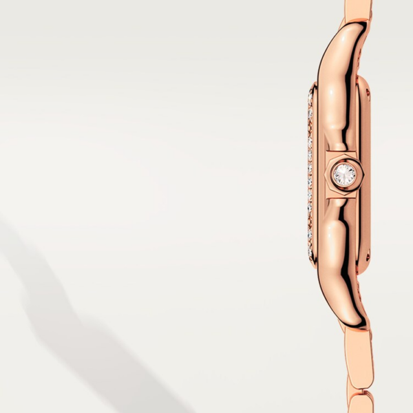 c4c82703a15d041790461af82b5b6a12ff3894dc Unworn Cartier Panthère de Cartier Small, 18k Rose Gold, Diamonds, 22mm x 30mm, Ref# WJPN0049, box and papers