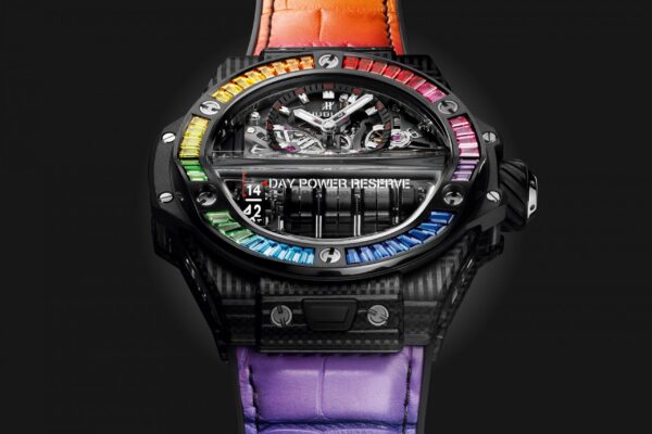 c57a13d275a4c658d35871c4d83811576b575a5c Hublot Big Bang MP-11 POWER RESERVE 14 DAYS 3D CARBON RAINBOW Ref# 911.QD.0123.LR.4099