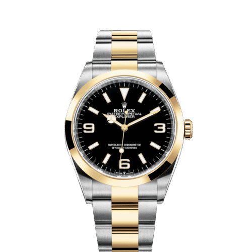 Rolex Explorer, 18k Yellow Gold and Stainless steel, 36mm, Ref# 124273-0001, 2024