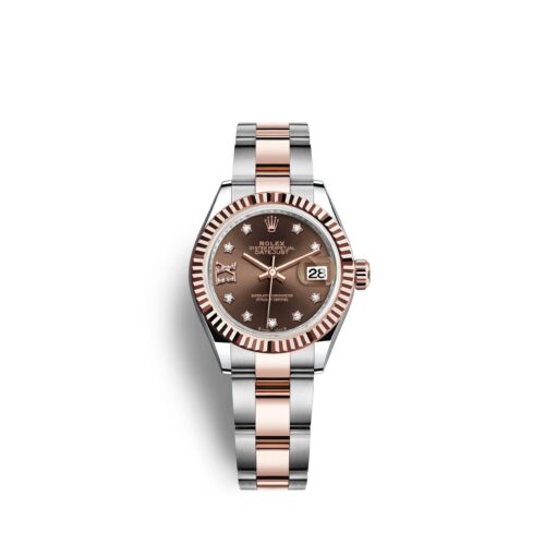 Rolex Lady-Datejust 28, Oystersteel and 18k Everose Gold, Ref# 279171-0004