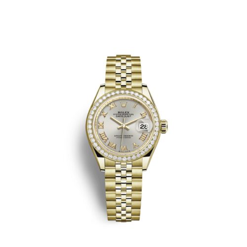 cda24f64188bf55be2bb968284c1972e9f421e79 Rolex Lady-Datejust 28, 18kt Yellow Gold and diamonds, Ref# 279138RBR-0018