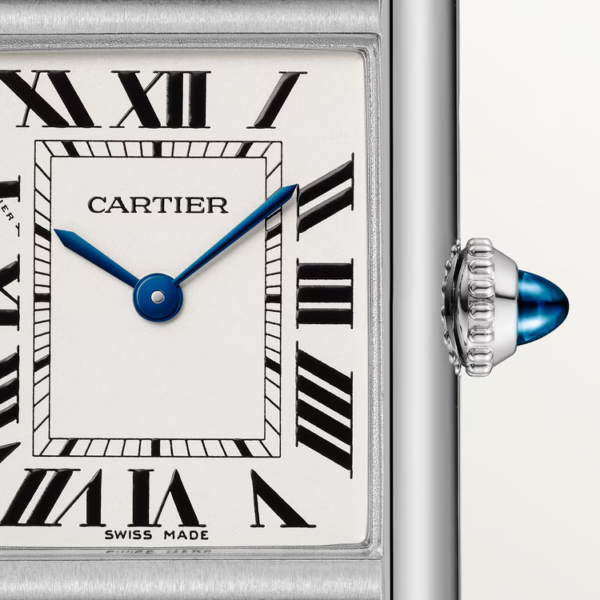 cdb06adcd9412fb457ca7bc716089c2b8e964b25 Unworn Cartier Tank Must de Cartier, Small Stainless Steel, 29.5mm x 22mm, Ref# WSTA0042, box and papers