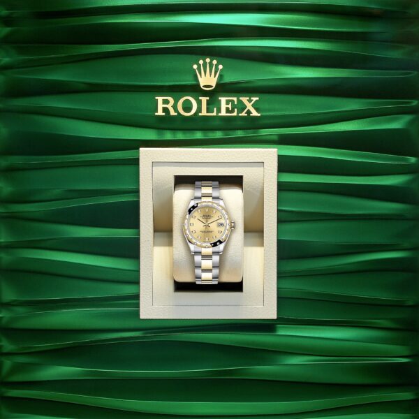 Rolex Datejust 31, Oystersteel, 18kt Yellow Gold and diamonds, Ref# 278343RBR-0025