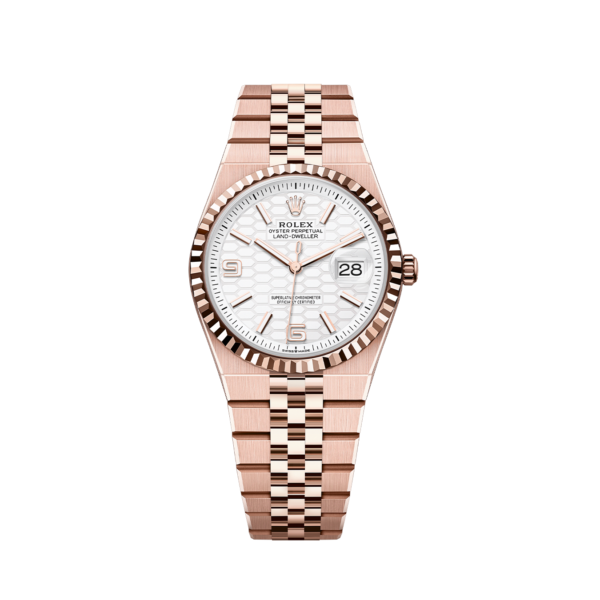 d2c13b191b8b65936f86f8f143d9ff1d8c950603 Rolex Land-Dweller 36mm Oyster Everose Gold M127235-0001