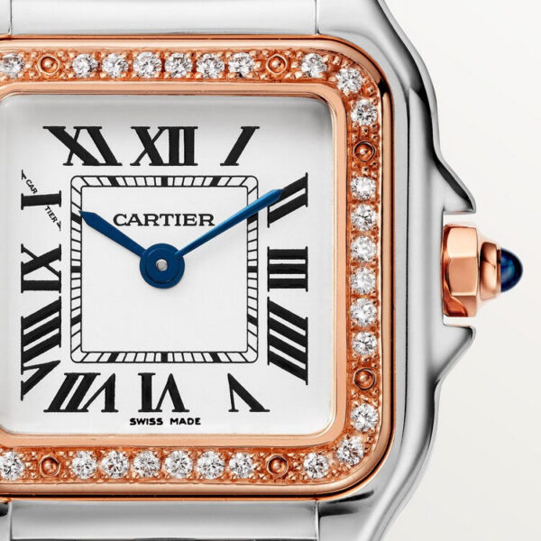 d3d0cdc30ba147135e4f19d70dc9187c94a956a5 Unworn Cartier Panthère de Cartier, Stainless Steel, 18k Rose Gold and Diamonds, 22mm x 30mm, Ref# W3PN0006, box and papers