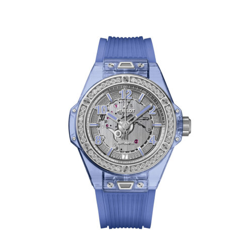 d5d50b02fb7b1b0ba2fa6f4cbbbb38186b6453b9 Hublot Big Bang ONE CLICK BLUE SAPPHIRE DIAMONDS Ref# 465.JL.4802.RT.1204