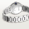 dbdddb389bbced09d42285e296d09694ff1c819d Unworn Cartier Ballon Bleu de Cartier, Stainless Steel and Diamonds, 33mm, Ref# W4BB0021, box and papers