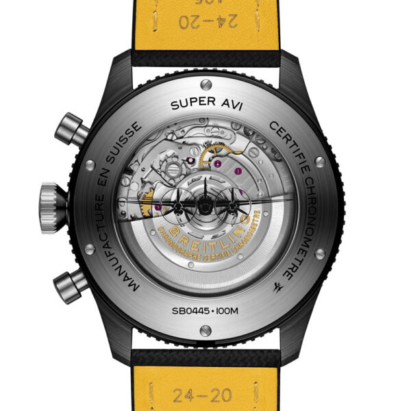Breitling Super Avi B04 Chronograph Gmt 46 Mosquito Night Fighter Ref# SB04451A1B1X1, box and papers