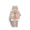 Rolex Day-Date 36 Everose gold Ref# 128345RBR-0020