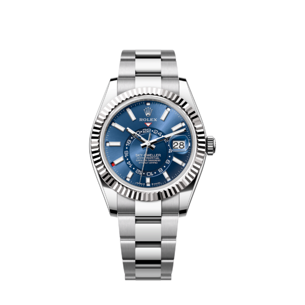 Rolex Sky-Dweller, 42mm, Oystersteel and 18k White Gold, Blue, Oyster, Ref# 336934-0005
