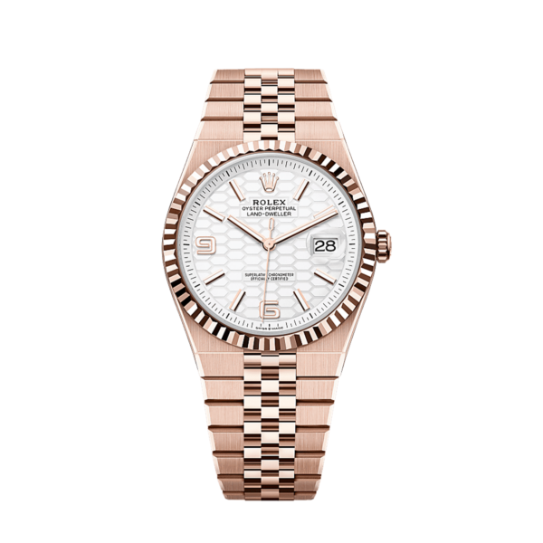 e6980faad07725b216dd19c8fb9230219eaa3758 Rolex Land-Dweller 40mm Oyster Everose Gold M127335-0001