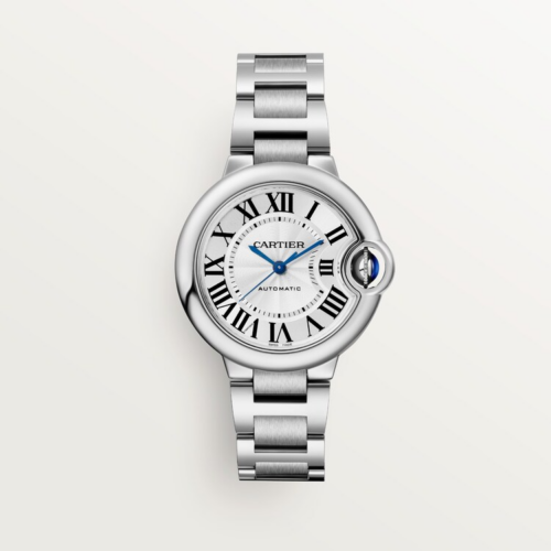 Unworn Cartier Ballon Bleu de Cartier, Stainless Steel, 33mm, Ref# WSBB0044, box and papers