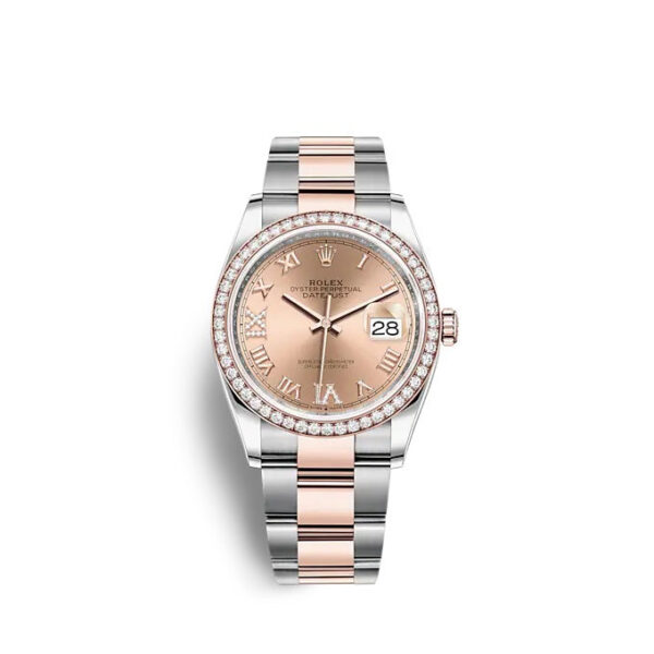 Rolex Datejust 36 Oystersteel and Everose gold Ref# 126281RBR-0016
