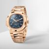 f2dd72ff8fdd7a90b5b16bbd55f641a29f3eb61f Patek Philippe Nautilus Travel Time Chronograph Watch, 18k Rose Gold, 40,5 mm, Ref# 5990/1R-001