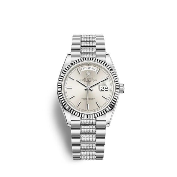 Rolex Day-Date 36 White gold, Ref# 128239-0025