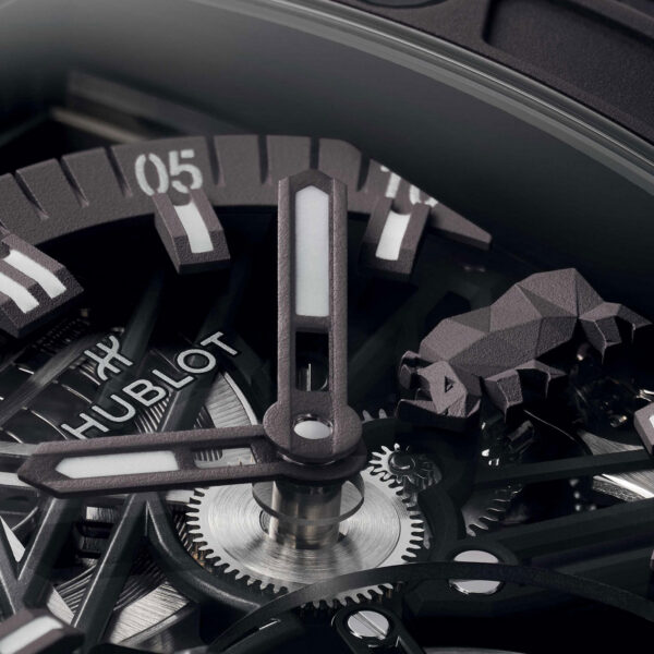 Unworn Hublot Spirit of Big Bang Tourbillon SORAI 42, 645.FX.8020.NR.SOA24, box and papers