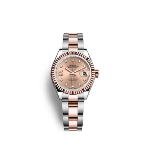 f946b3f6bff1baeb72cb91743c6362b7a7e81f19 Rolex Lady-Datejust 28, Oystersteel and 18k Everose Gold, Ref# 279171-0028