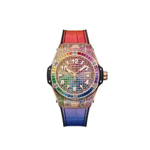 f974355b35263d0c02c66947a6192d9215d014fa Hublot Big Bang ONE CLICK KING GOLD RAINBOW Ref# 485.OX.9900.LR.0999