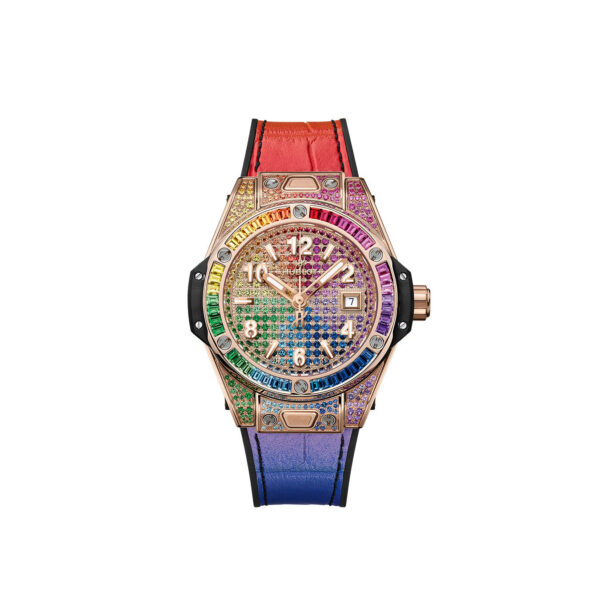 f974355b35263d0c02c66947a6192d9215d014fa Hublot Big Bang ONE CLICK KING GOLD RAINBOW Ref# 485.OX.9900.LR.0999