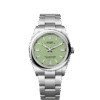Unworn 2025, Rolex Oyster Perpetual, Oystersteel 36mm, Pistachio-green dial, Domed Oyster, Ref# 126000-0011, box and papers