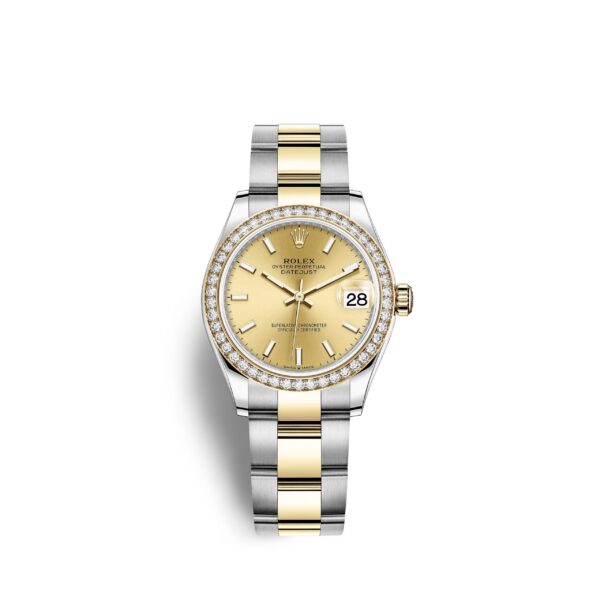 Rolex Datejust 31, Oystersteel, 18kt Yellow Gold and diamonds, Ref# 278383RBR-0013