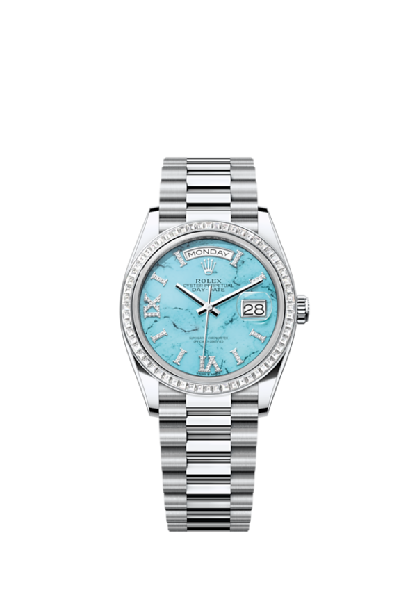 fd22b4ae133cfff3ac7ed180b5f99a0084cabbfa Rolex Day-Date 36, Platinum with Diamond-set, 36mm, Ref# 128396tbr-0016
